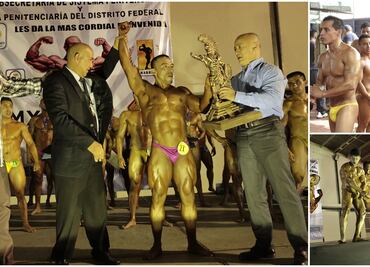 Reos realizan concurso de fisiconstructivismo en DF