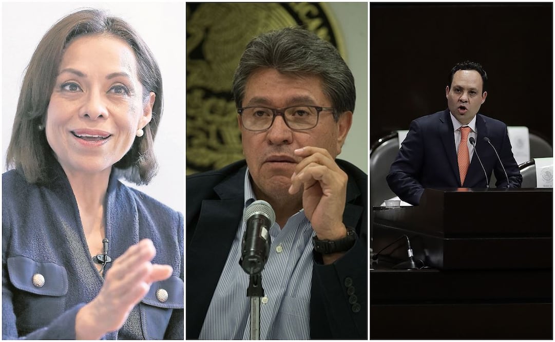 Josefina Vázquez Mota, Ricardo Monreal y Clemente Castañeda, en la imagen