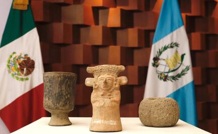 Restituye México piezas arqueológicas patrimonio de Guatemala; De la Fuente destaca alianza entre ambas naciones