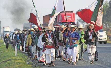 Caravana wixárika llega a Ixtlahuaca