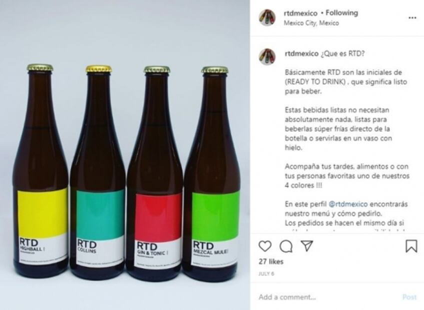 Coctelería a domicilio en CDMX