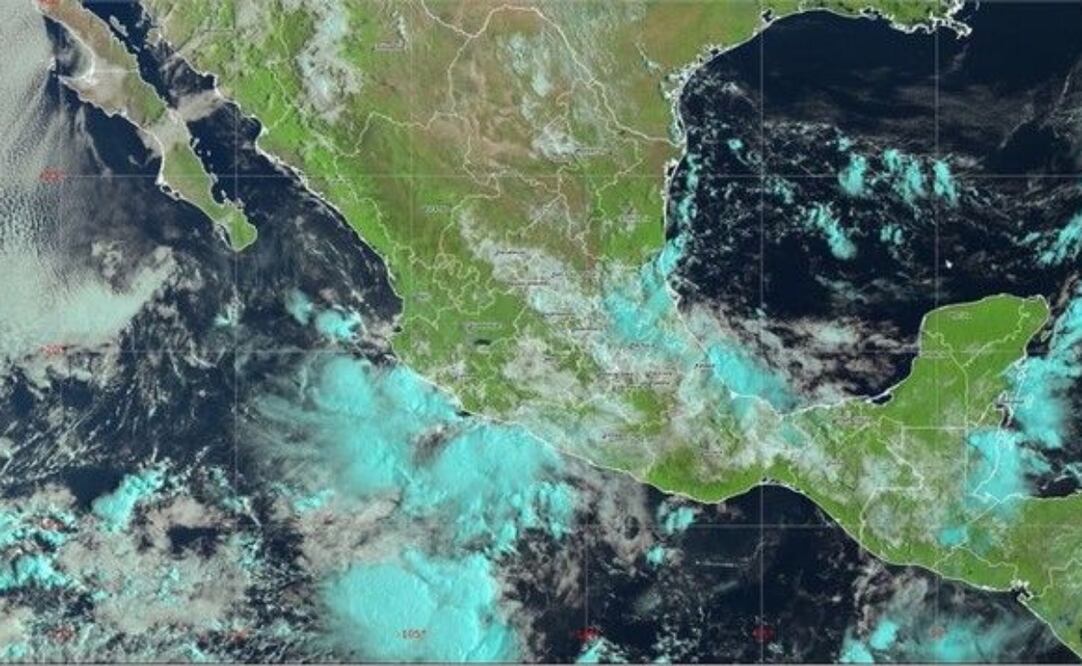 Este viernes se formó la tormenta tropical "Mario" en costas del Océnao Pacífico. Foto: SMN