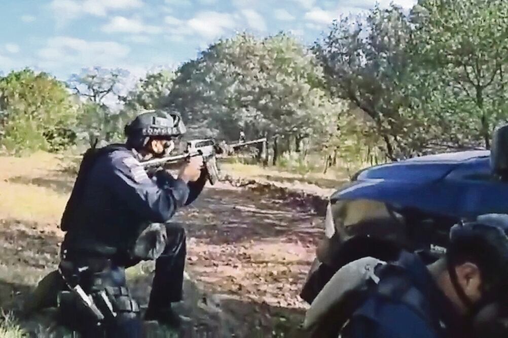 Ataque. La PF difundió un video del ataque ocurrido en una brecha en el rancho Nonogorachi. (TOMADA DE TWITTER)