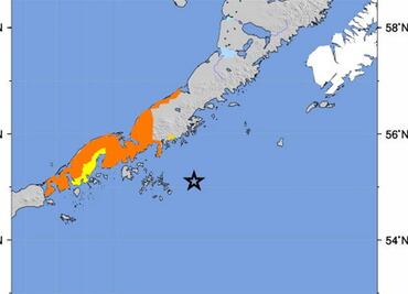 Reportan sismo de 7.8 en la Península de Alaska; emiten alerta de tsunami