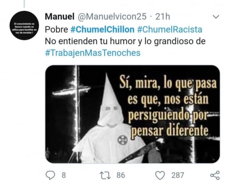 Twitter se lanza contra Chumel Torres y le recuerdan sus polémicas