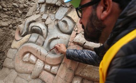 Criaturas mitológicas de Perú emergen en templo milenario