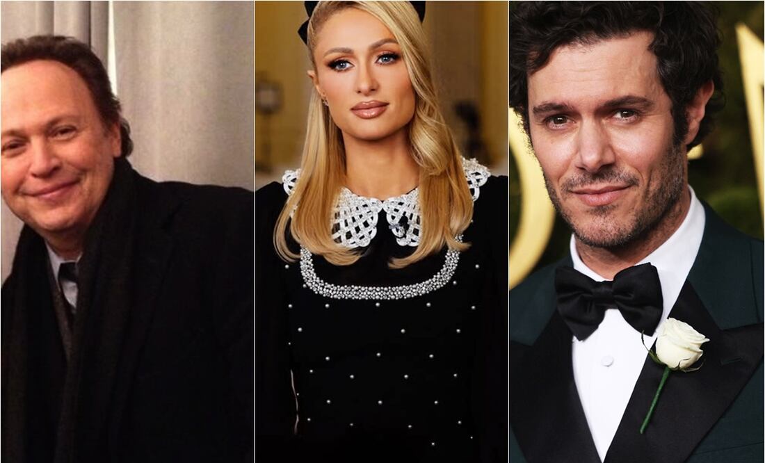 Paris Hilton, Billy Cristal y Adam Brody afectados por los incendios en Los Ángeles.
Fotos: Instagram y AFP / Etienne Laurent