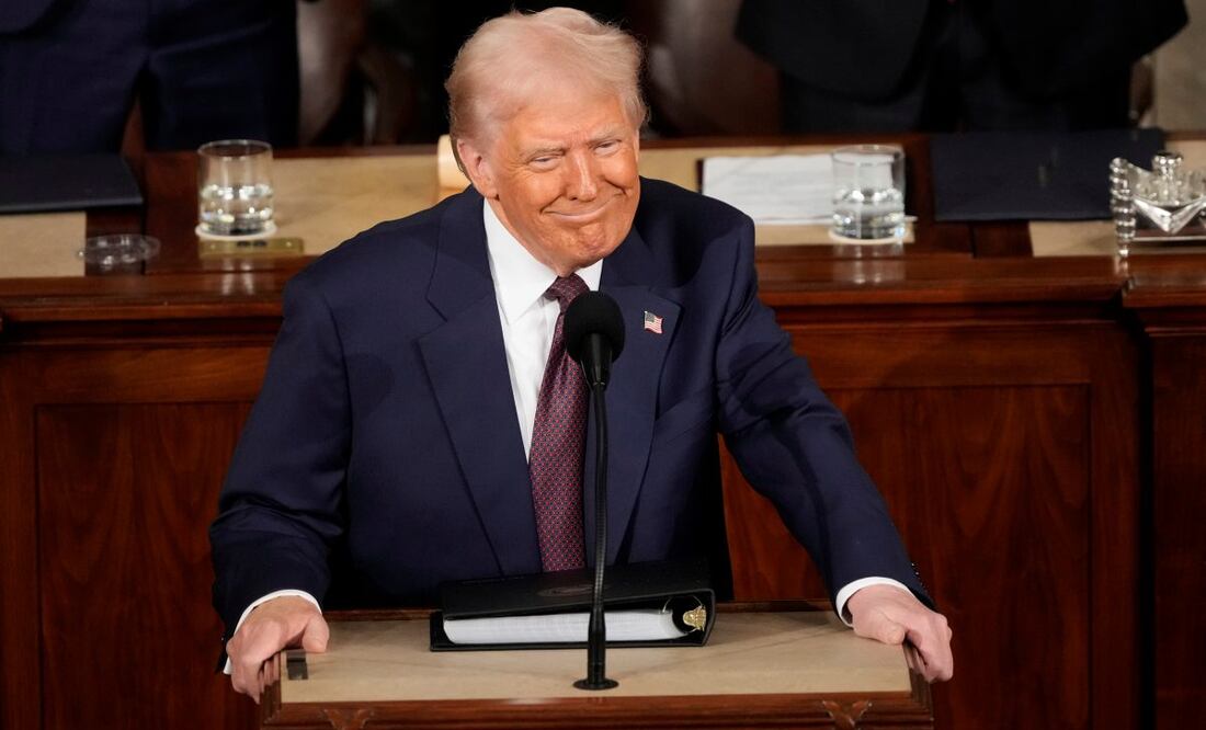 El presidente Donald Trump se dirige a una sesión conjunta del Congreso en el Capitolio en Washington, el martes 4 de marzo de 2025. Foto: AP/Archivo