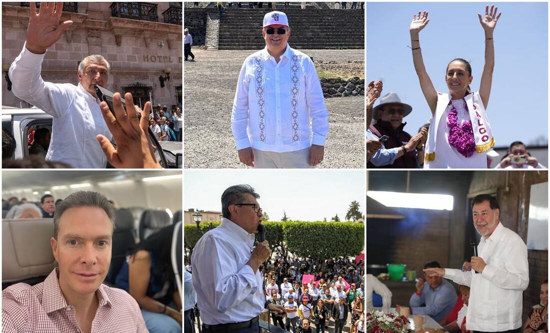 Los aspirantes a la candidatura de Morena rumbo a 2024 visitaron los estados de Zacatecas, Aguascalientes, Estado de México, Hidalgo y Nuevo León / Foto: Especial/Diana Valdez EL UNIVERSAL