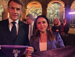 Macron escuchó la lucha de las mujeres en México, dice impulsora de Ley Olimpia; coincidió en abolir el patriarcado, asegura