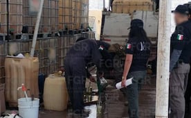 Decomisan 7 mil litros de combustible en Atitalaquia, Hidalgo; hay una persona detenida