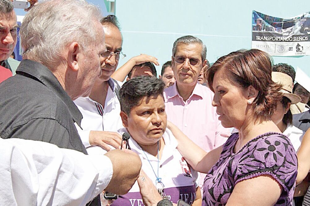 Rosario Robles, titular de la Sedatu, supervisó en Chilpancingo, Guerrero, el avance de edificación de más de 500 casas en el conjunto habitacional El Mirador (ESPECIAL)