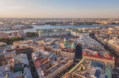 Paseo guiado por los tejados de San Petersburgo