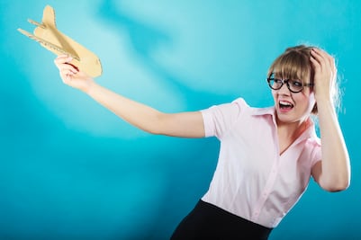 Miedo a que el avión se caiga