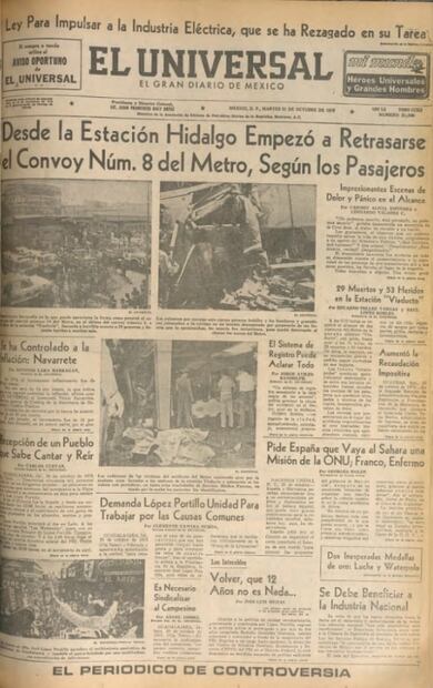 Así narraron testigos el "macabro" accidente del Metro en 1975