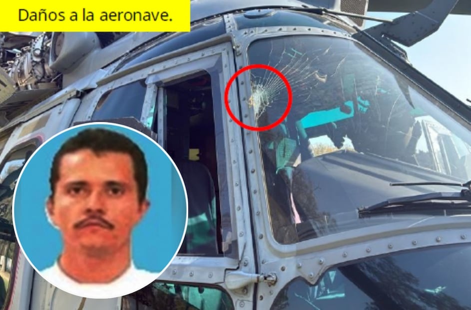 Disparan a helicóptero durante operativo contra "El Mencho". Fotos: especiales
