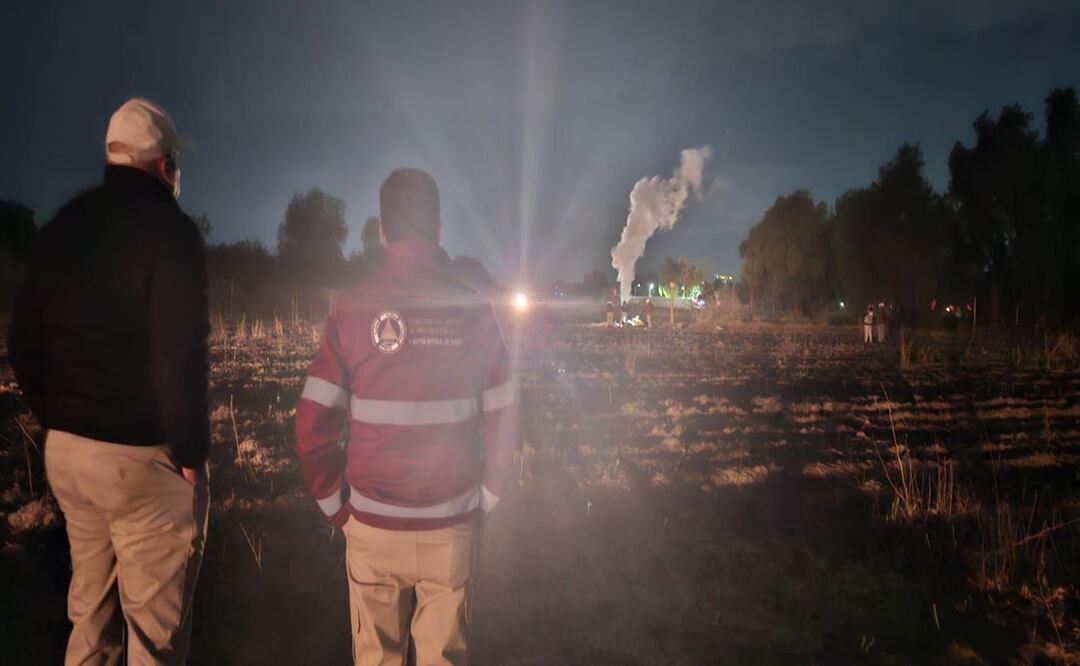 Fuga de gas en Chiautla, Edomex. Foto: Emilio Fernández