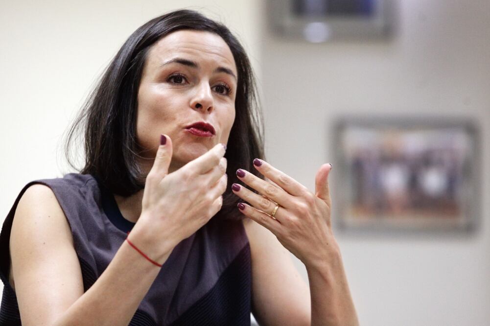 Alejandra Palacios, comisionada presidente de la Cofece, explica que para la s fintech se plantea que tengan acceso no discriminatorio a servicios bancarios. (ARCHIVO EL UNIVERSAL)