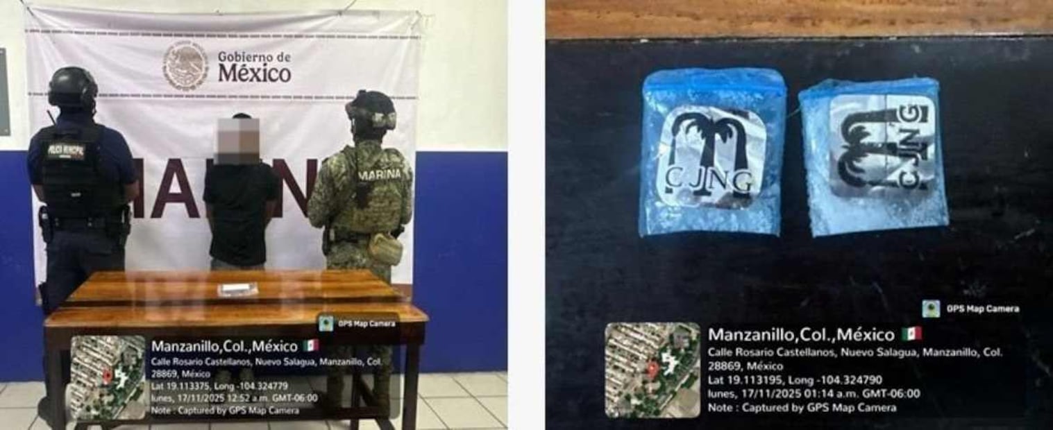 Marina detiene a 54 presuntos infractores de la ley en Colima. Foto: Especial.