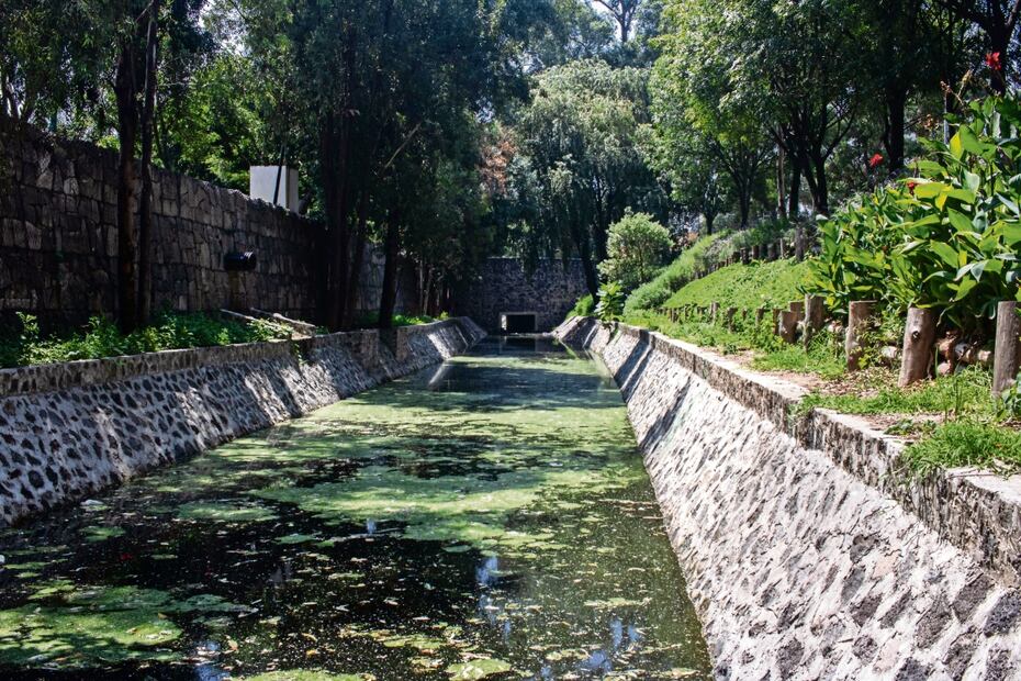 El canal es alimentado con agua residual, proveniente de dos las plantas de tratamiento. Foto: Gabriel Pano / El Universal