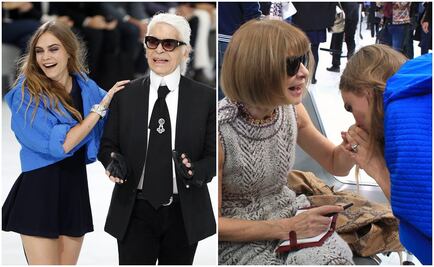 Cara Delevigne regala besos y empujones en París