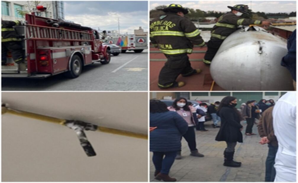 Reportan fuga de gas en Laboratorio de Salud Pública del Edomex 