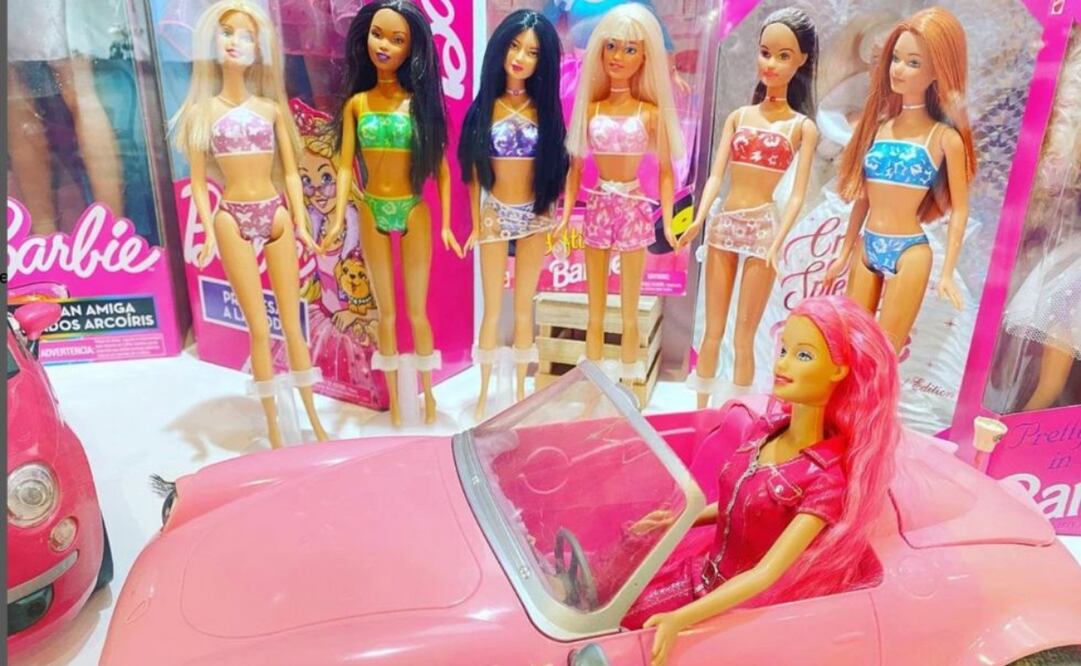 La exposición de Barbie no solo cuenta con muñecas, también tiene accesorios y mucho más.  Imagen de Instagram: Mirador_torrelatino