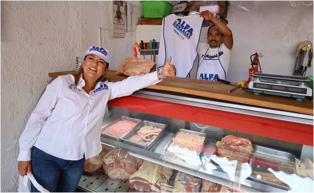 La candidata a la alcaldía Tlalpan de la coalición Va X la CDMX, Alfa González. Foto: Especial