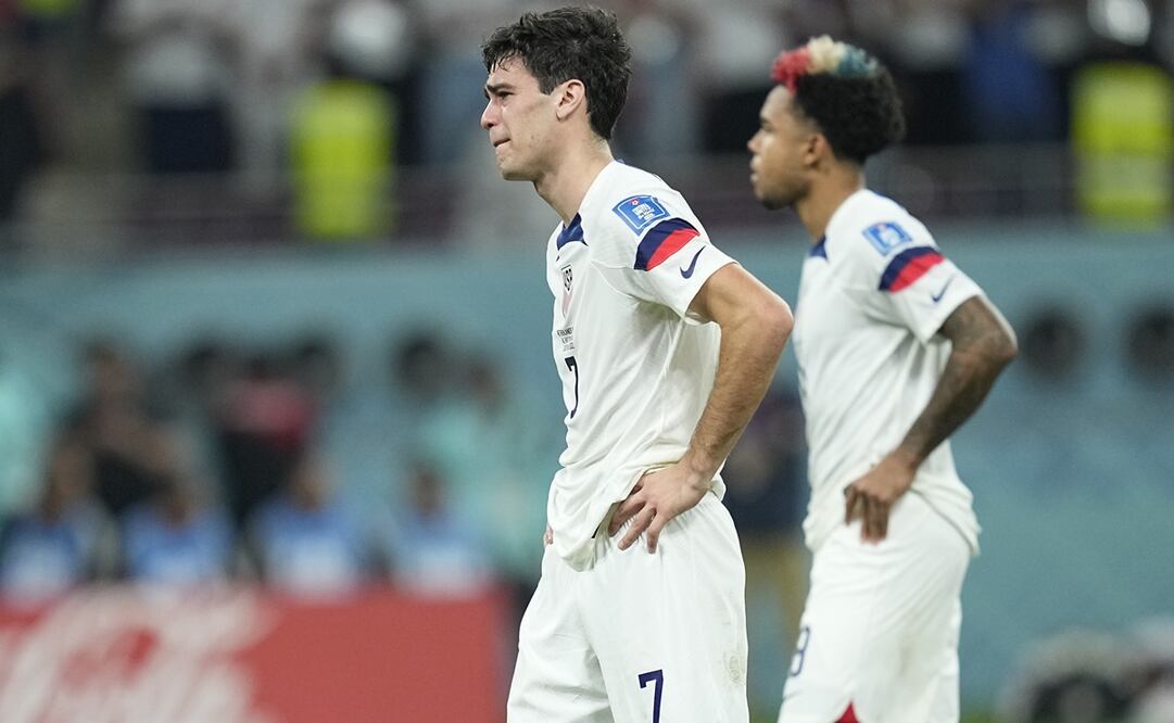 Gio Reyna en el partido de octavos de final de Qatar 2022 ante Países Bajos - FOTO: AP