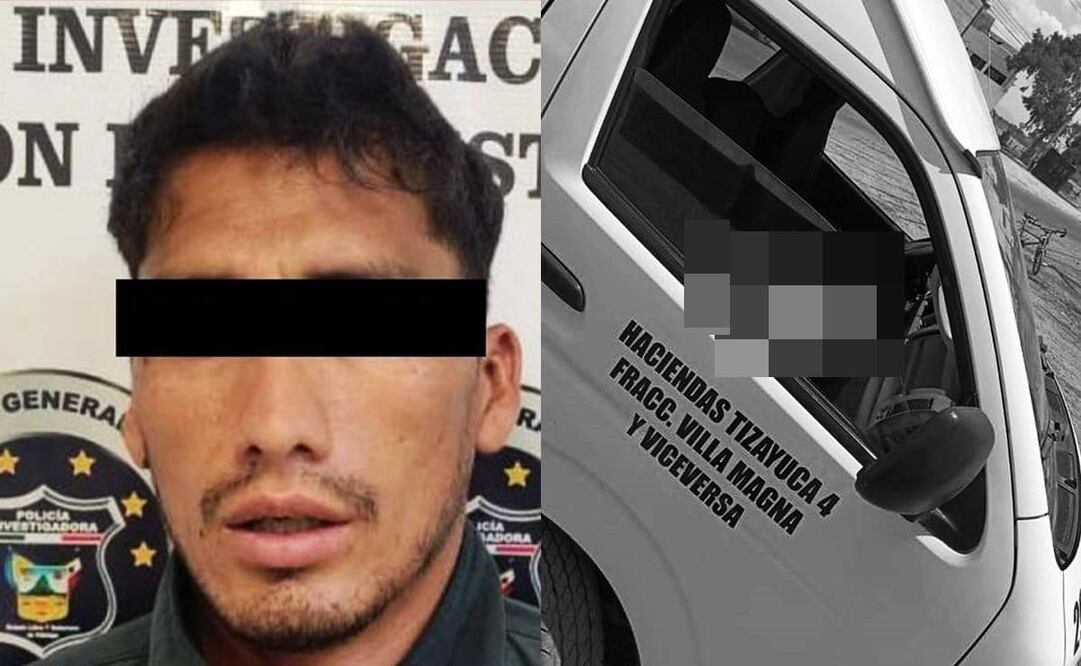 Extorsionador D.A.H.C presunto responsable de homicidio calificado contra de un chofer de transporte público de Tizayuca. Foto: Especial.
