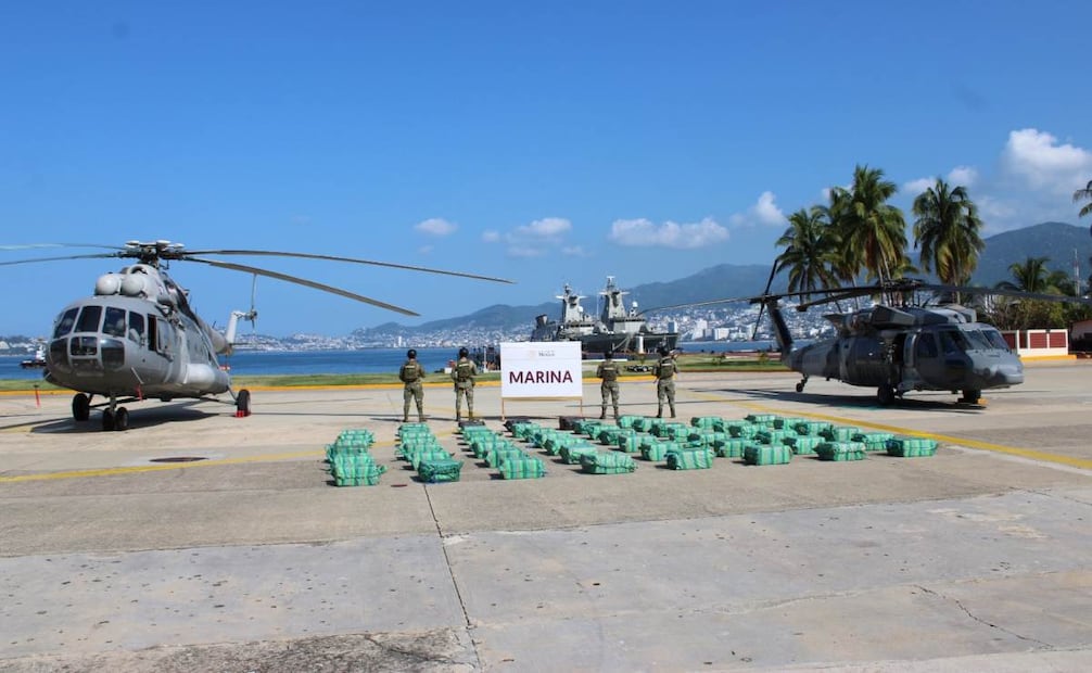 Semar asegura en 16 días casi nueve toneladas de carga ilícita, contenida en 264 bultos. Foto: Especial