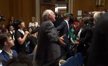 VIDEO: Arrestan al cofundador de Ben & Jerry's por protestar en Congreso en EU; los acusa de pagar bombas que matan a niños en Gaza
