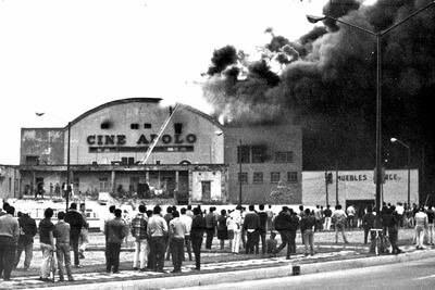 Los famosos cines de la capital que se quemaron