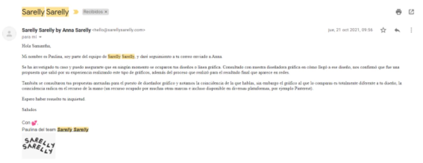 Diseñadora acusa que mandó un trabajo para una vacante y se lo plagiaron