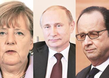 Putin, Hollande y Merkel abordarán crisis ucraniana en reunión