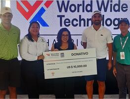El impacto social del PGA Tour en Los Cabos; entregan cheque por 10 mil dólares al DIF