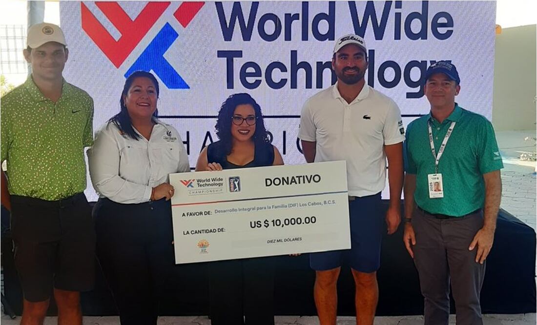 FOTO: El impacto social del PGA Tour en Los Cabos; entregan cheque por 10 mil dólares al DIF / Nicolás Schiller Solti