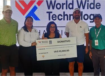 El impacto social del PGA Tour en Los Cabos; entregan cheque por 10 mil dólares al DIF