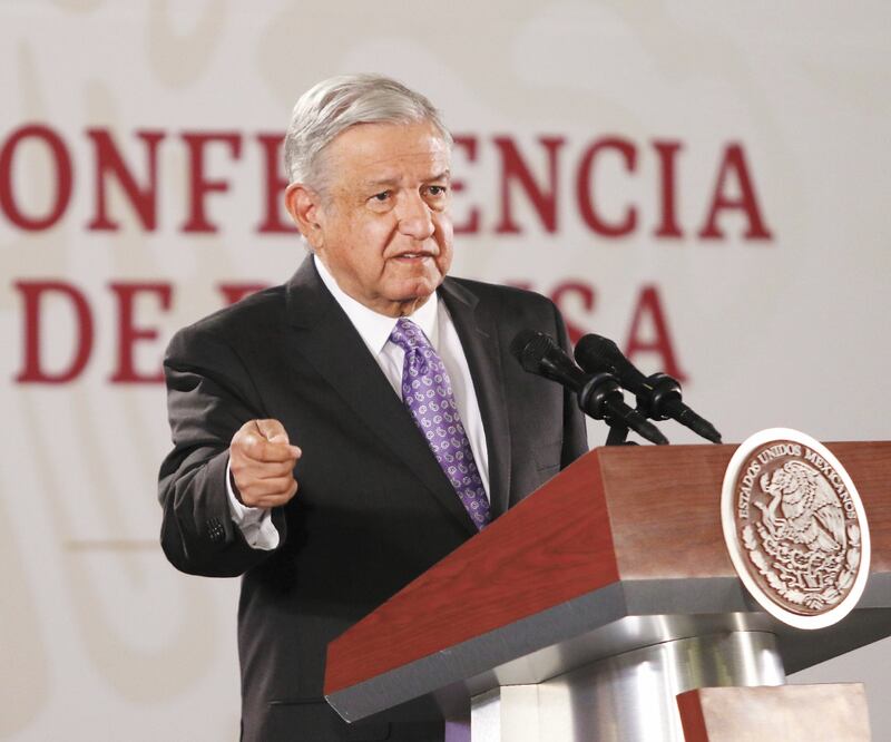 El presidente Andrés Manuel López Obrador dijo que la oposición tiene todo el derecho de denunciar el nombramiento de la titular de la CNDH. CARLOS MEJÍA. EL UNIVERSAL 