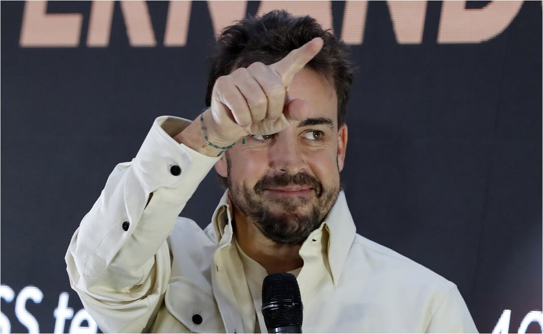 Fernando Alonso en México. FOTO: EFE