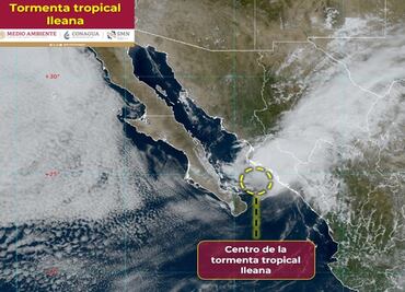 Tormenta tropical Ileana toca tierra en Ahome, Sinaloa; se reportan inundaciones y caída de árboles