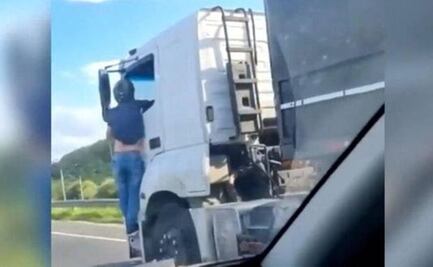 Hombre se aferra por 30 kilómetros a camión que atropelló y mató a su esposa en Brasil