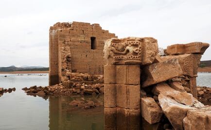 Sequía desentierra una antigua iglesia en España