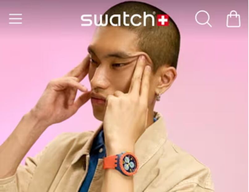La foto que generó la polémica. FOTO:
SWATCH