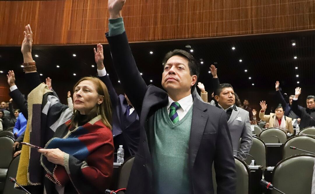 Tatiana Clouthier y Mario Delgado presentaron iniciativa para reducir financiamiento a partidos políticos. Foto: Archivo/EL UNIVERSAL