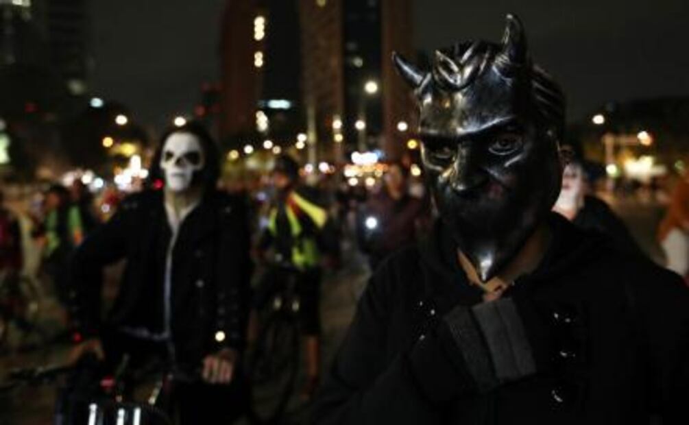 Desde osos panda hasta Pennywise: así fue la rodada ciclista en CDMX