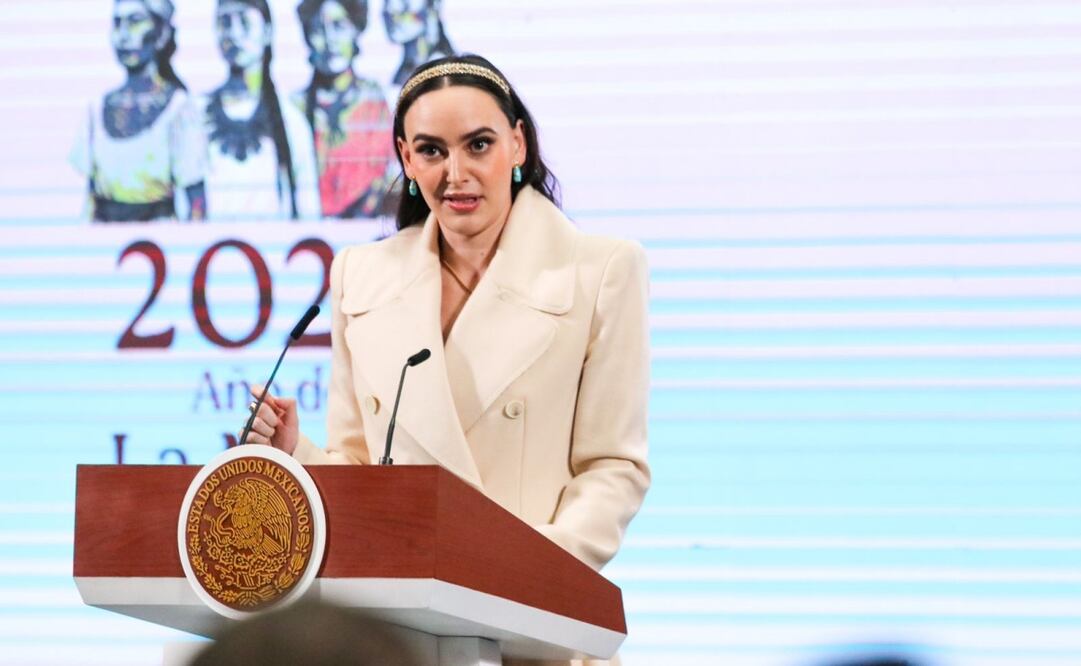 Altagracia Gómez Sierra, enlace del gobierno federal con el sector empresarial, en reunión de empresarios en Palacio Nacional este 4 de febrero del 2025. Foto: Axel Sánchez / EL UNIVERSAL