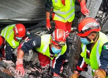 Hallan cuerpo calcinado a 4 días de incendio en bodega de pinturas de Oaxaca