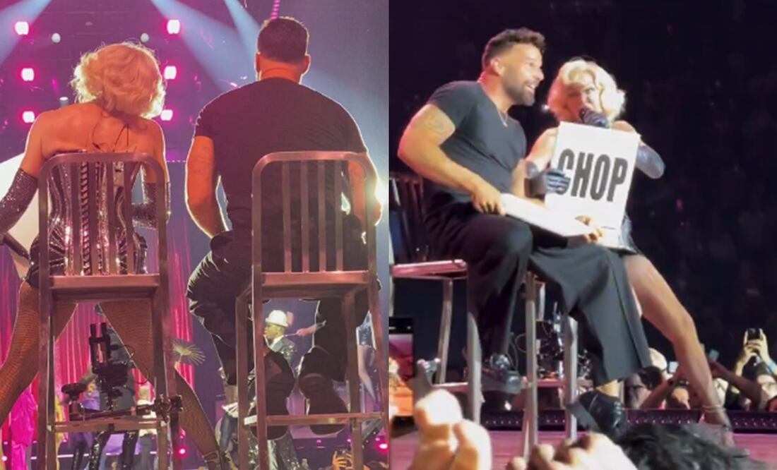 Ricky Martin se presentó en el escenario del concierto más reciente de Madonna.
Fotos: X
