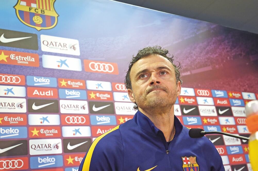 Luis Enrique, entrenador culé, tiene ventaja en la Copa del Rey (ALEJANDRO GARCÍA. EFE)